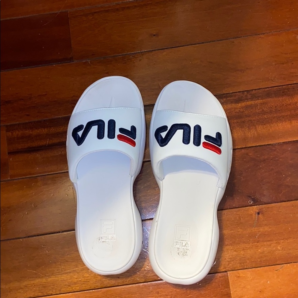 FILA slip on flip flops